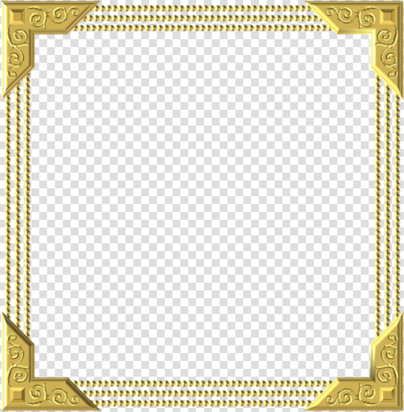 L Gold Frame Square Border Decoration Decor   Borders For Certificates Gold  HD Png DownloadTransparent PNG