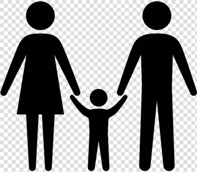 Of Three Free Designed   Family Holding Hands Cartoon  HD Png DownloadTransparent PNG