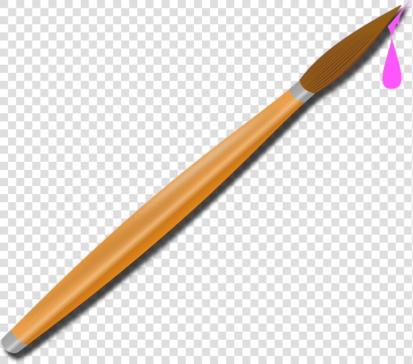 Pink Paintbrush Svg Clip Arts   Paint Brush Drip Png  Transparent PngTransparent PNG