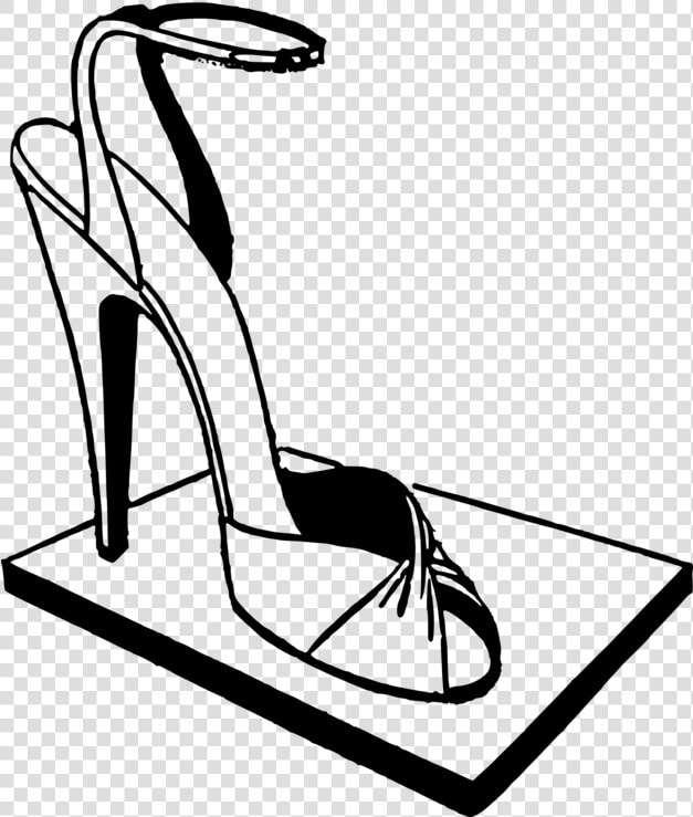 Line Art leg blackandwhite   Basic Pump  HD Png DownloadTransparent PNG