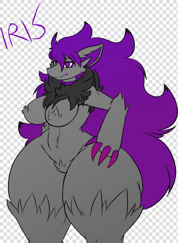 Iris The Zoroark   Thick Thighs Anthro Pokemon  HD Png DownloadTransparent PNG