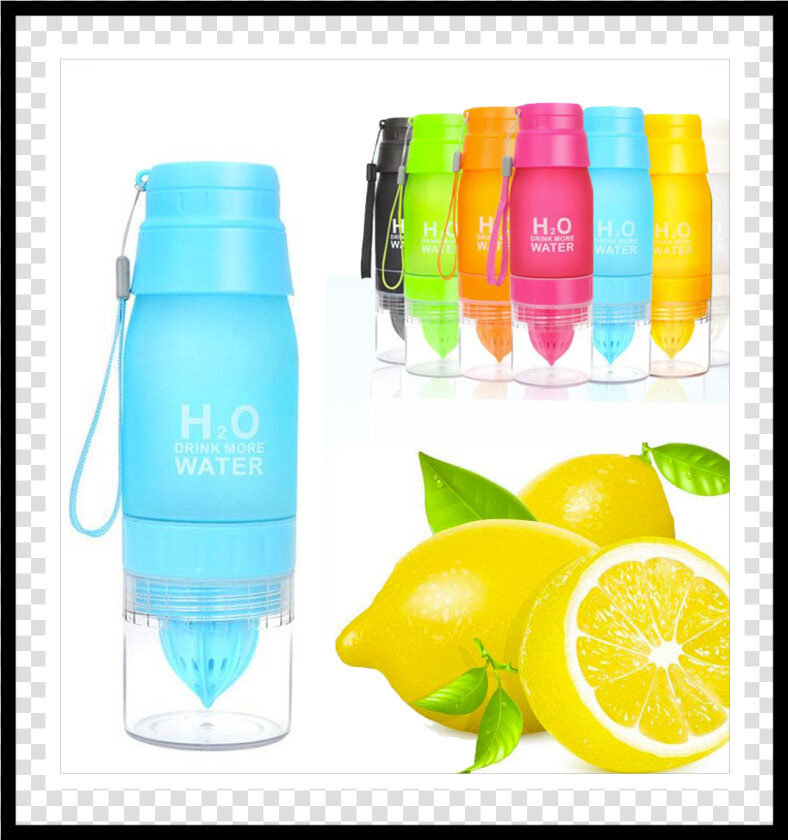 650ml Lemon Bottle new Arrival   Xmas Gift 650ml Infuser Water Bottle Plastic Fruit  HD Png DownloadTransparent PNG