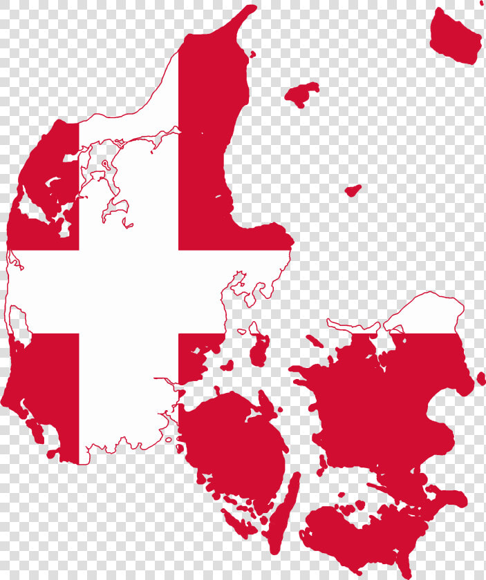 Flag Map Of Denmark   Denmark Flag Map Png  Transparent PngTransparent PNG