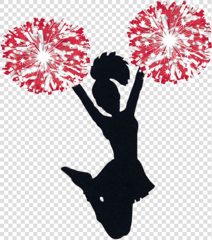 Transparent Cheerleader Clip Art   Silhouette Cheerleader Png  Png DownloadTransparent PNG