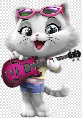 44 Cats Milady With Bass Guitar   Lampo Milady 44 Cats  HD Png DownloadTransparent PNG