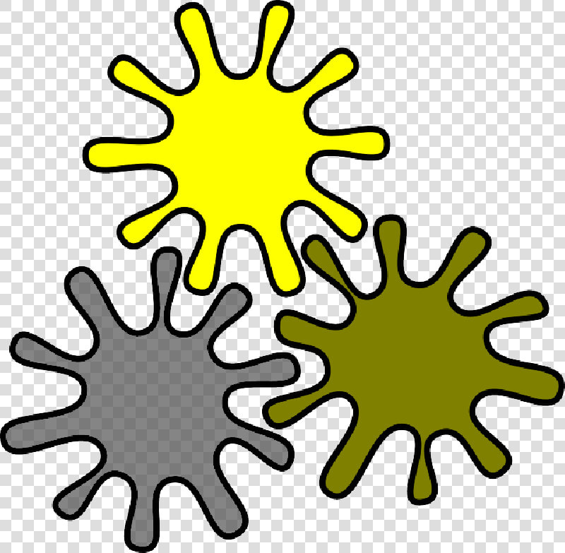 Gears  Gearbox  Melted  Splash  Colors  Cogwheels   Splash Yellow Blue Red Png  Transparent PngTransparent PNG