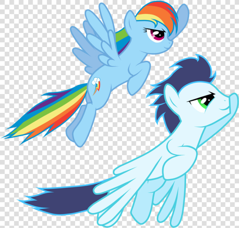 Rainbow Dash Fluttershy Applejack Human Torch Pony   Rainbow And Soarin Vector  HD Png DownloadTransparent PNG