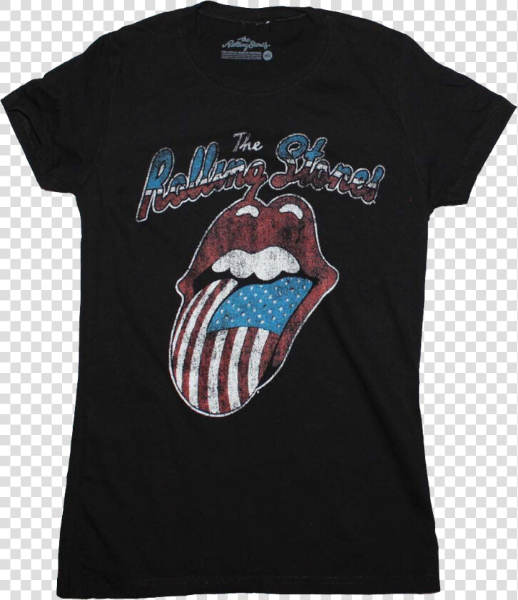 Junior American Flag Tongue Rolling Stones Shirt   Rolling Stones Shirt  HD Png DownloadTransparent PNG