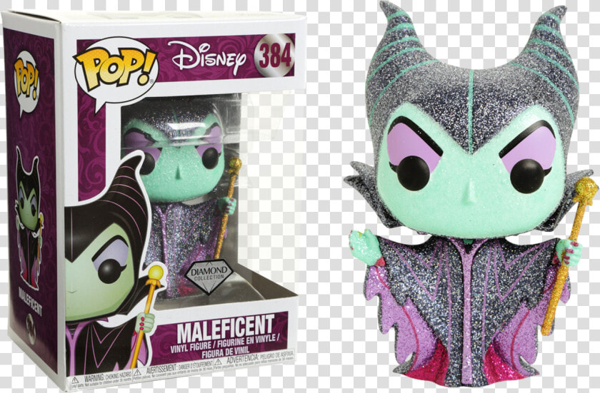 Maleficent Diamond Glitter Us Exclusive Pop Vinyl Figure   Funko Pop Maleficent Diamond  HD Png DownloadTransparent PNG