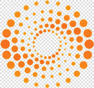 Clip Art Dots Logos   Orange Dots Circle Logo  HD Png DownloadTransparent PNG