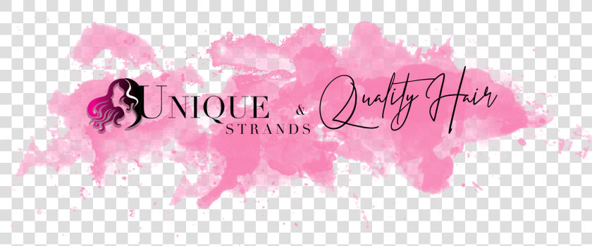 Unique Strands  amp  Quality Hair Logo   Calligraphy  HD Png DownloadTransparent PNG