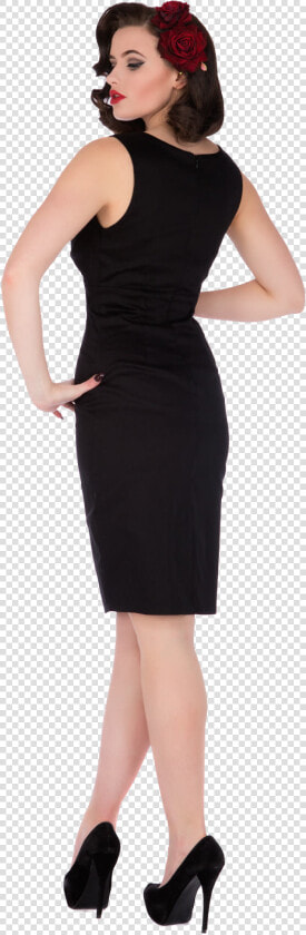 Cheryl Fitted Velvet Vintage Dress In Black By Dolly   Photo Shoot  HD Png DownloadTransparent PNG