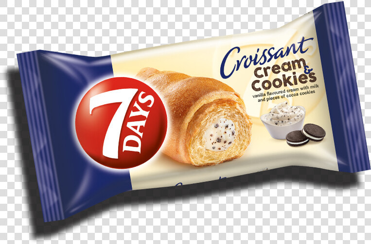 60g   7 Days Croissant Cream And Cookies  HD Png DownloadTransparent PNG