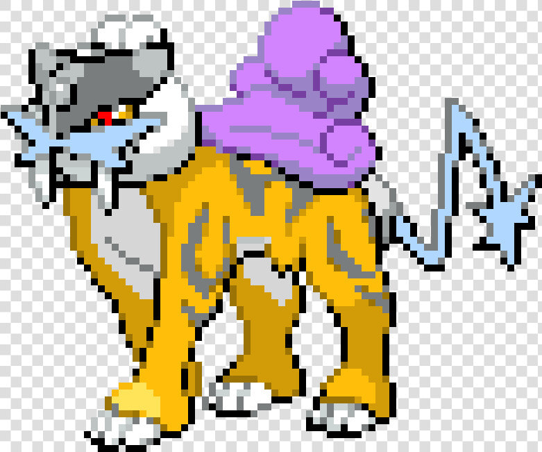 Pixel Art Pokemon Raikou  HD Png DownloadTransparent PNG