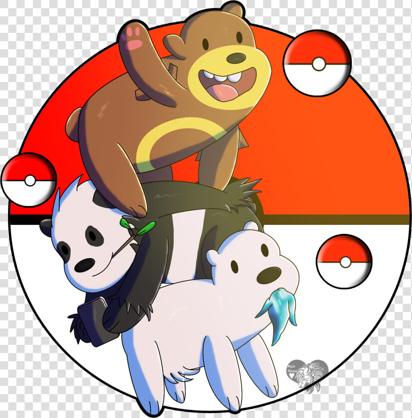 Transparent We Bare Bears Png   We Bare Bears X Pokemon  Png DownloadTransparent PNG