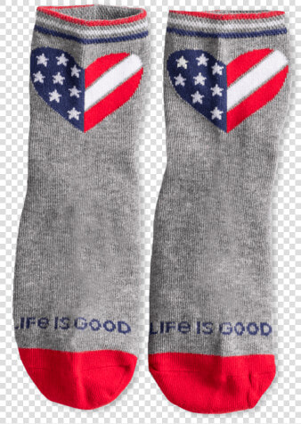 Girls Stars  amp  Stripes Heart Quarter Socks   Sock  HD Png DownloadTransparent PNG