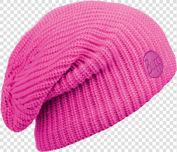 Knitted  amp  Polar Slouchy Hat   Pink Beanie Png  Transparent PngTransparent PNG