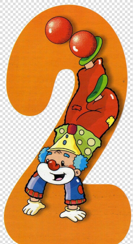  numbers  numeros  number2  numero2  orange  anaranjado   Number 2 Clown Png  Transparent PngTransparent PNG