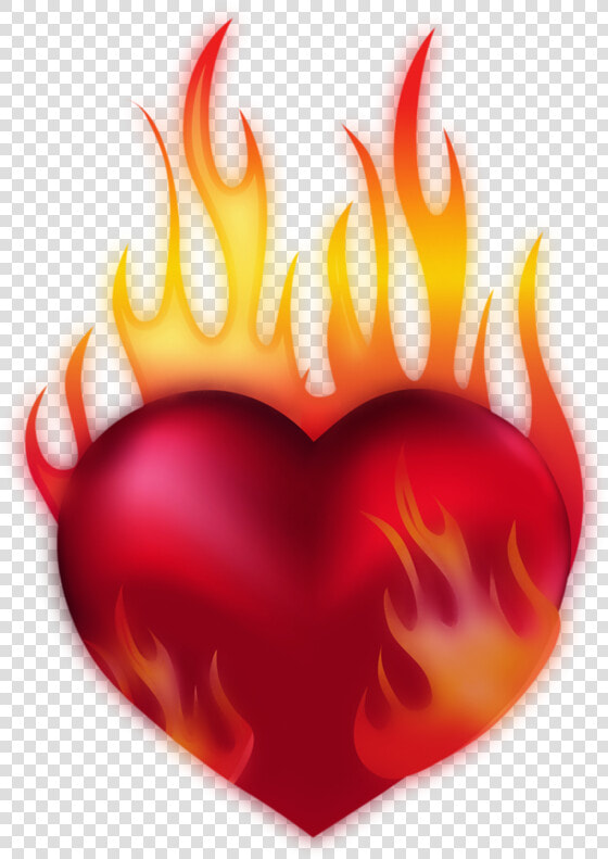 Coeur Tube Png I   Heart On Fire Transparent  Png DownloadTransparent PNG