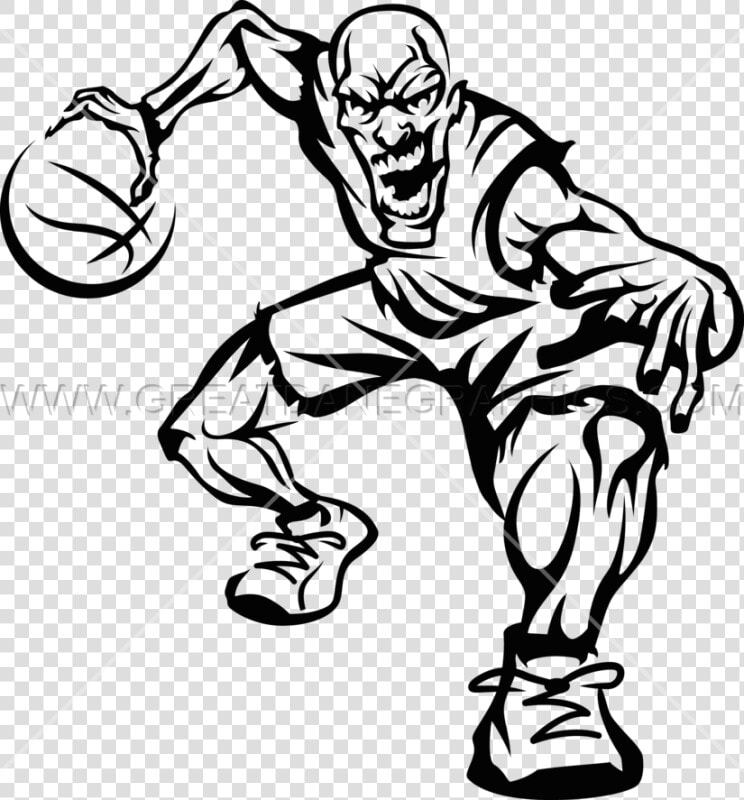 Basketball Clipart Black And White Png   Black And White Basketball Players Clip Art  Transparent PngTransparent PNG