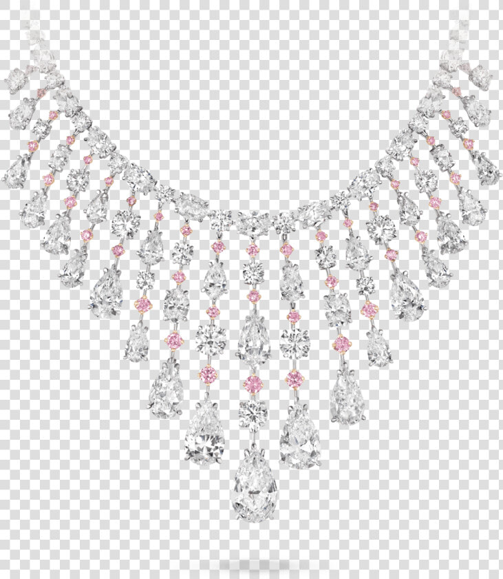 10 41 057 Ps Oval Wht Diam Pink Neck Crop Copy Gradient   Pink Diamond Necklace  HD Png DownloadTransparent PNG