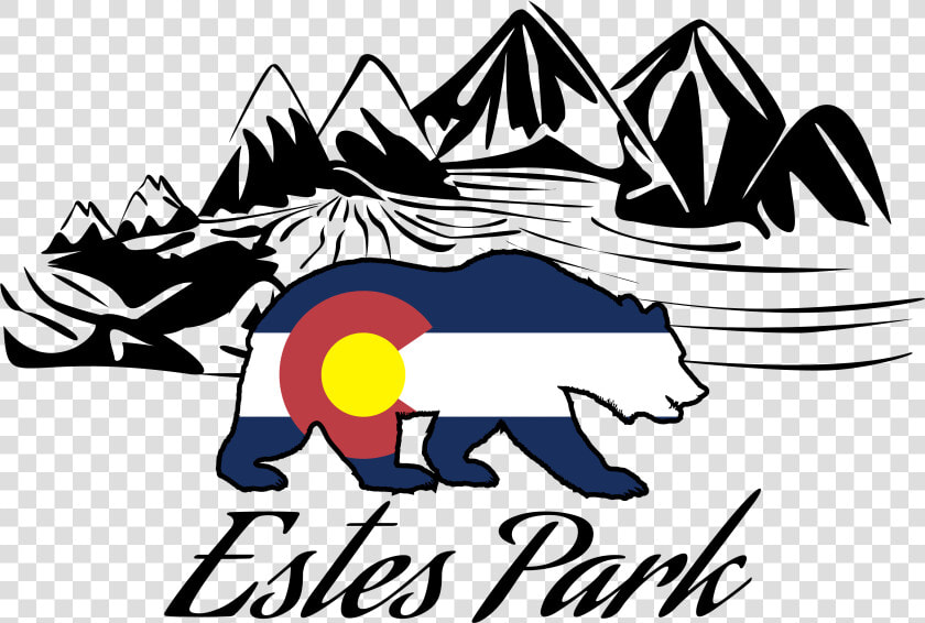 This Is An Estes Park Colorado Design I Made With A   River Clipart Black And White  HD Png DownloadTransparent PNG