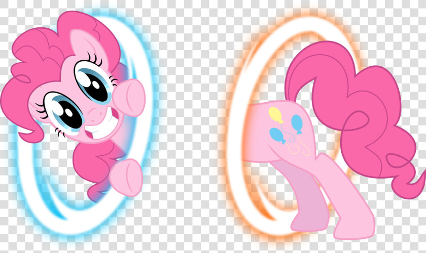 Portal 2 Pinkie Pie Rainbow Dash Twilight Sparkle Rarity   Pinkie Pie Portal  HD Png DownloadTransparent PNG