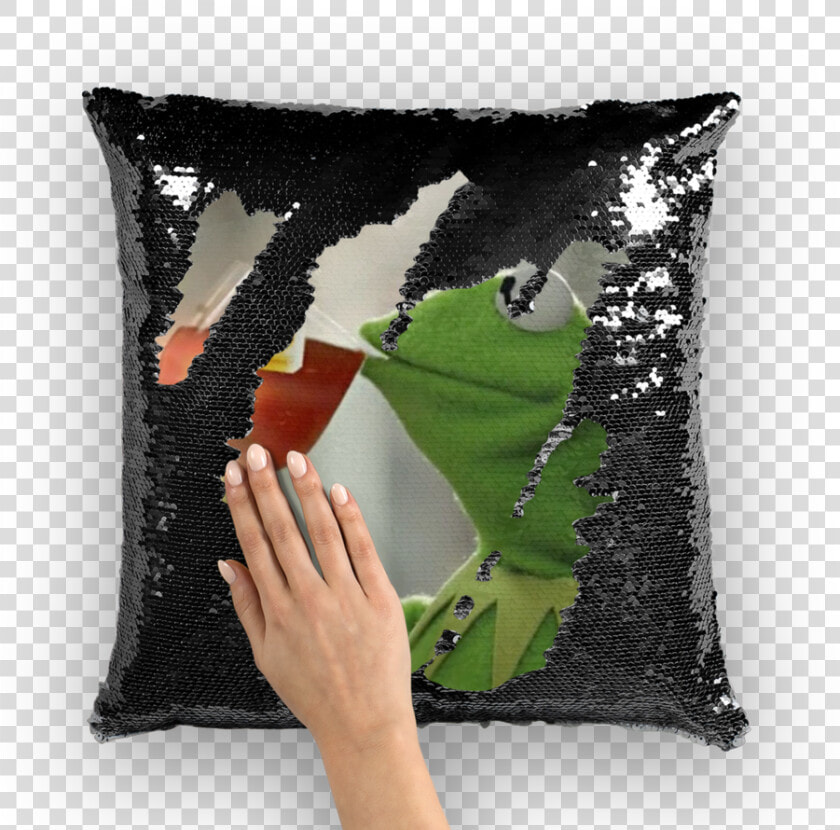 Transparent Kermit Png   Ainsley Harriott Sequin Cushion  Png DownloadTransparent PNG