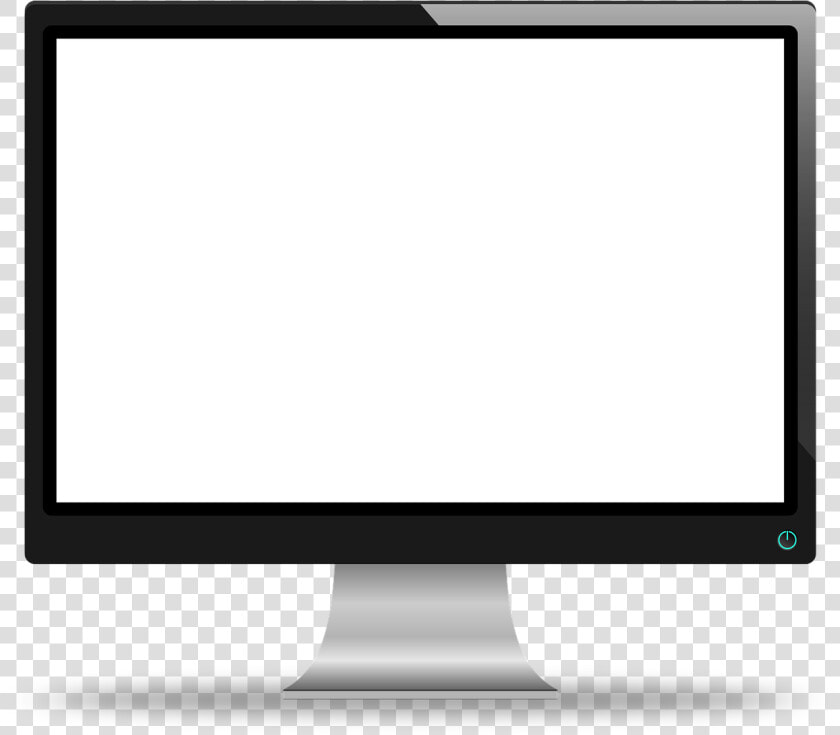 Clipart Free Download Laptop Screen Clipart   Monitor Computer Black And White  HD Png DownloadTransparent PNG