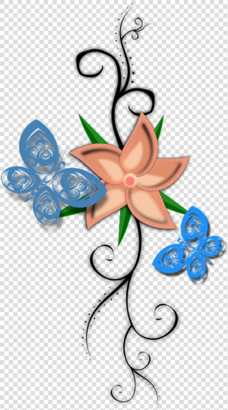 Flores Png Arte Clipart   Png Download   Flores Mariposas Pixabay Png  Transparent PngTransparent PNG