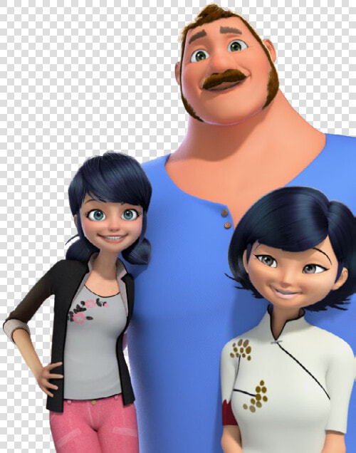 Marinette And Her Parents  HD Png DownloadTransparent PNG