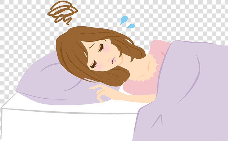 When Determining What Causes Bad Dreams  We Can T Afford   Transparent Cartoon Girl Bad Sleep  HD Png DownloadTransparent PNG