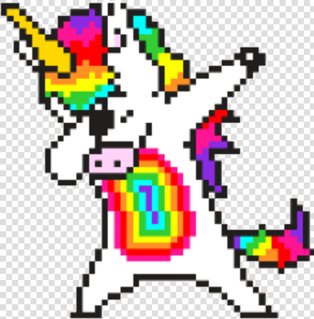 Confetti Drawing Pixel Art   Modele De Pixel Art De Licorne  HD Png DownloadTransparent PNG