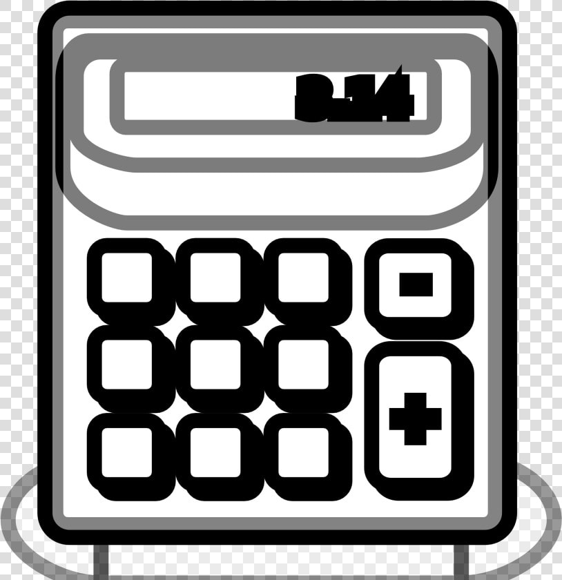 Banner Black And White Stock Calculator Clipart Black   Clip Art Black And White Calculator Icon  HD Png DownloadTransparent PNG