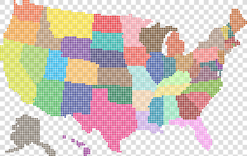 United States Map Png   United States Map Dots  Transparent PngTransparent PNG