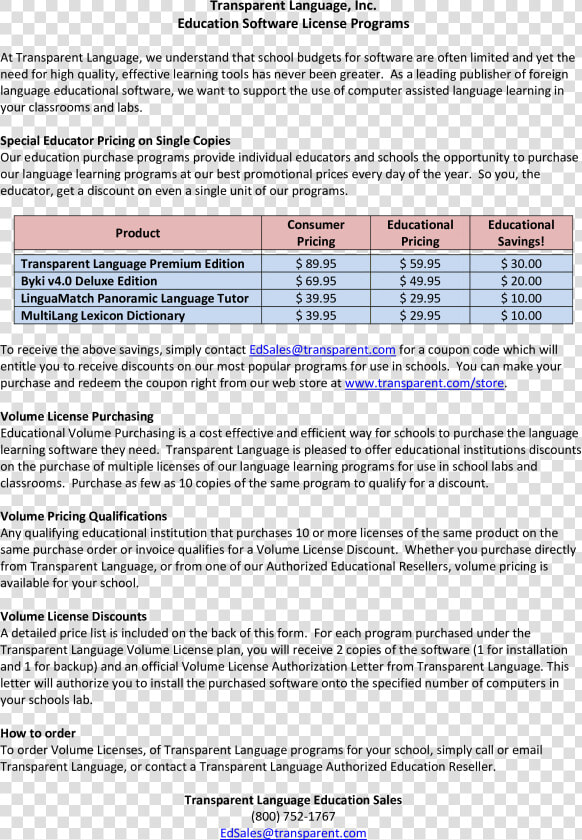 Price Chart Discount Main Image   Volume Discount Email Templates  HD Png DownloadTransparent PNG