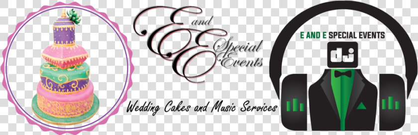 E And E Special Events Wedding Cakes And Dj Services   Calligraphy  HD Png DownloadTransparent PNG