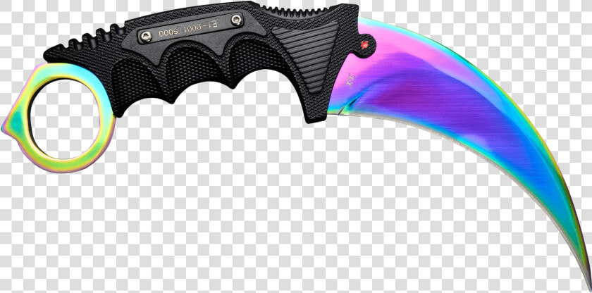 Fadecase Karambit Elite Fade   Cs Go Karambit Knife Transparent  HD Png DownloadTransparent PNG