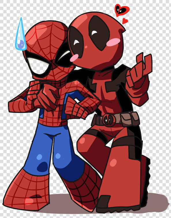 Deadpool Transparent Image   Spiderman And Deadpool T Shirts  HD Png DownloadTransparent PNG