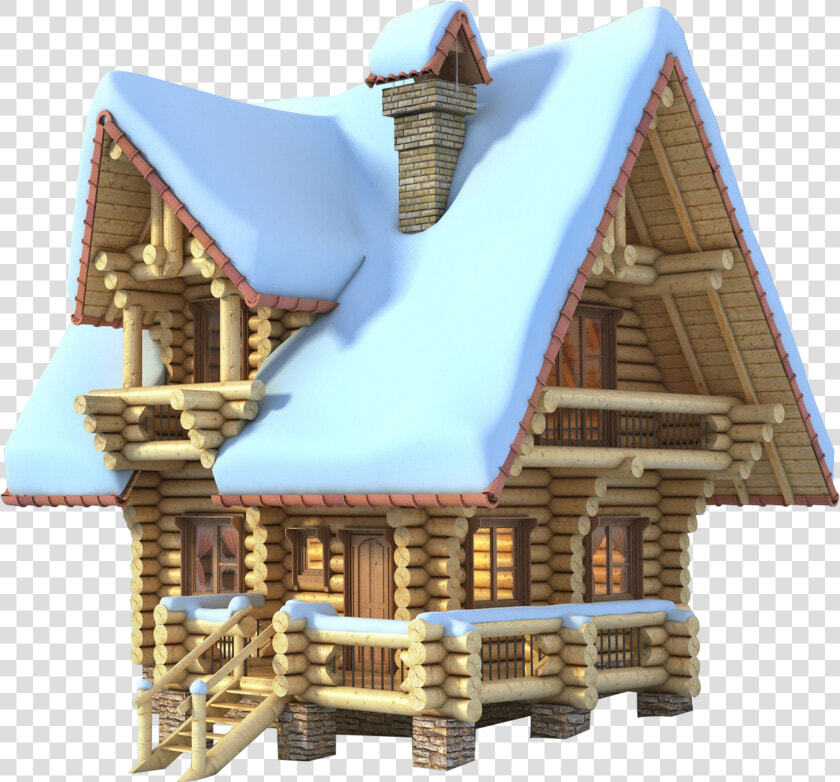 Svg Black And White Library Chimney Drawing Log Cabin   Wooden Chalet In Snow  HD Png DownloadTransparent PNG