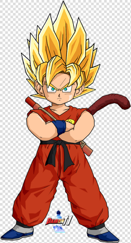 Kid Goku Ssj By   Super Saiyan Goku Kid  HD Png DownloadTransparent PNG