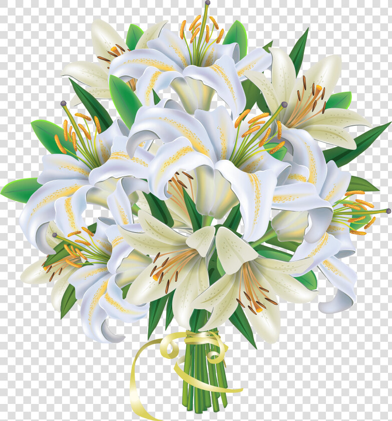 Lily Clipart Floral   Clipart Flowers Bouquets Png  Transparent PngTransparent PNG