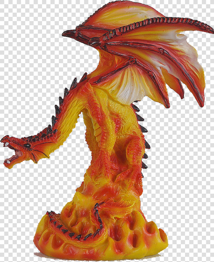 Realm Of Dragons Small Fire Dragon A   Carving  HD Png DownloadTransparent PNG