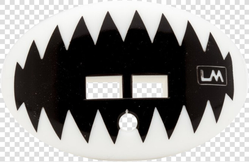 Loudmouthguard Shark Teeth Ghost White With Strap 850867006574   Shark Teeth Football Mouthpiece  HD Png DownloadTransparent PNG