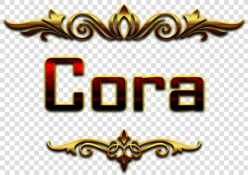 Cora Decorative Name Png  Transparent PngTransparent PNG