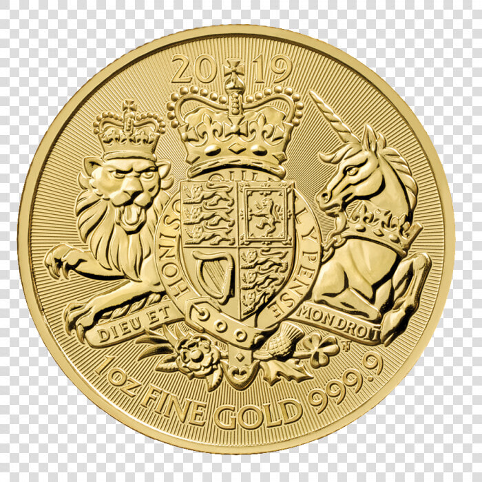 2019 1 Oz Great Britain The Royal Arms Gold Coin   Uk Bullion Gold Coins  HD Png DownloadTransparent PNG