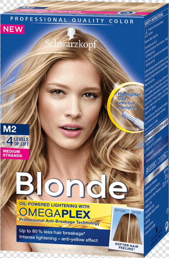 Blonde Strands M2 Medium Strands   Schwarzkopf Blonde M1 Super Highlights  HD Png DownloadTransparent PNG