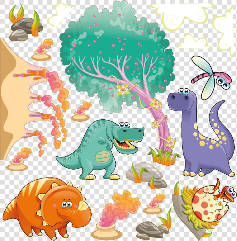 Dinosaurios Animados Png  sticker Dinosaures Mignon   Cartoon  Transparent PngTransparent PNG