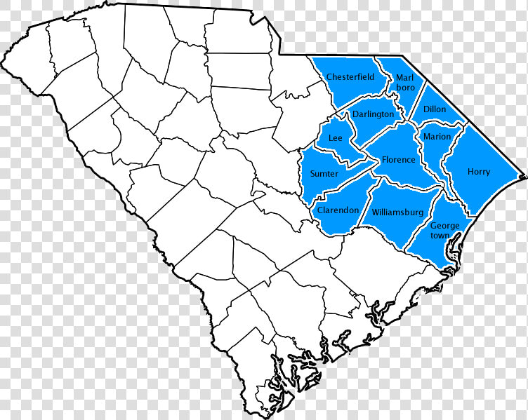 Pee Dee   Map Of South Carolina Camden  HD Png DownloadTransparent PNG