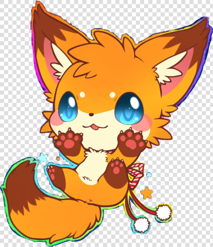 3 Kawaii Fox Kitty Freetoedit   Cute Baby Fox Drawing  HD Png DownloadTransparent PNG